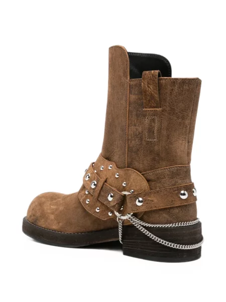 Botine Ann Demeulemeester cu tepi maro