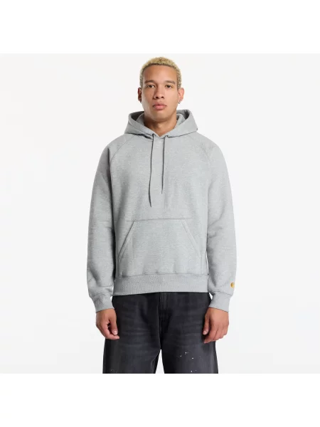 Φούτερ Carhartt WIP Hooded Chase Sweat Grey Heather/ Gold S γκρι