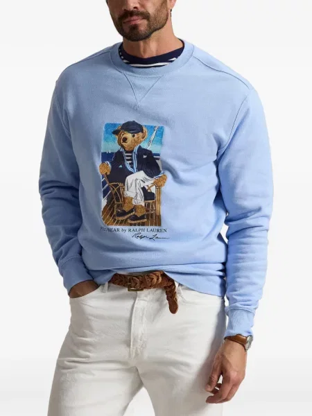 Șosete Polo Ralph Lauren cu broderie în carouri de flanelă verde