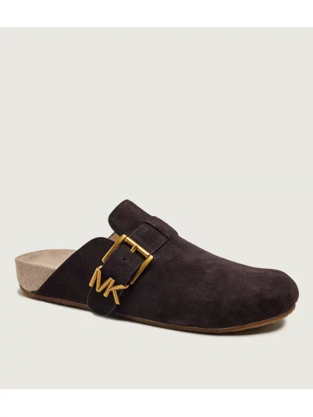 Michael Kors Mules încălțăminte Greer | piele întoarsă maro