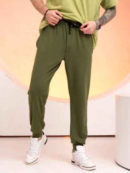 ISSA Plus Штани спортивні без підкладки хакі