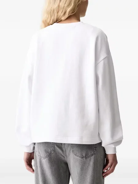 Hanorac Karl Lagerfeld Jeans cu imagine alb