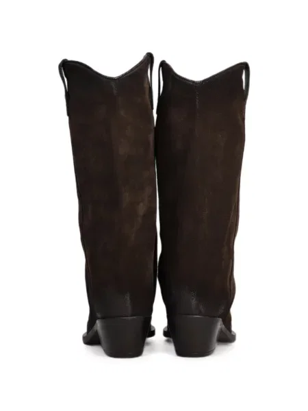 Botine Metisse din piele de căprioară maro