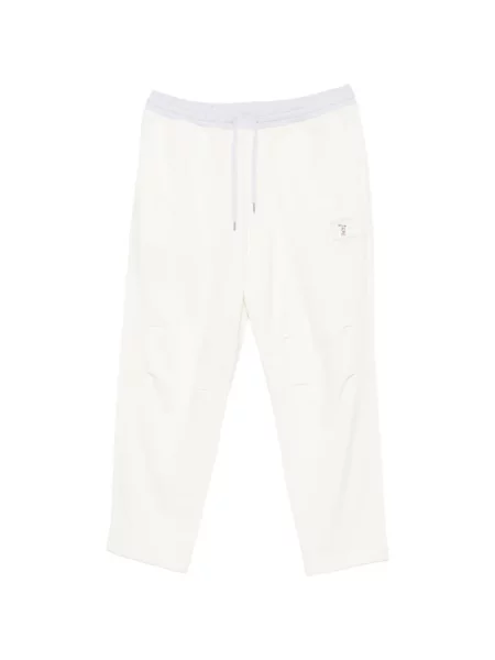 Pantaloni Brunello Cucinelli alergare cu cordon alb
