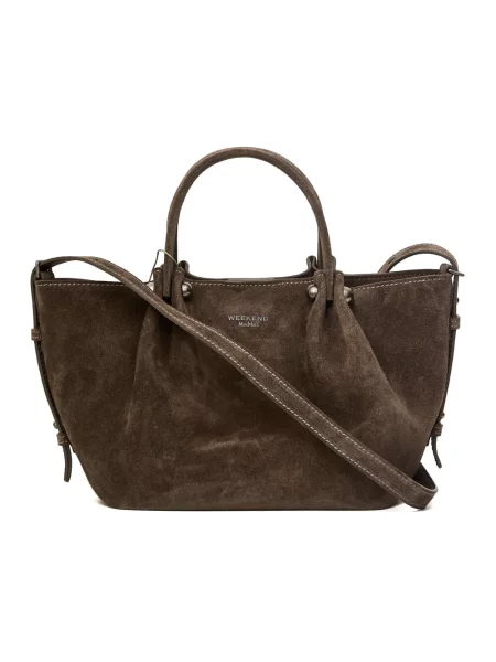 Torba podróżna Weekend Max Mara skórzana zielona