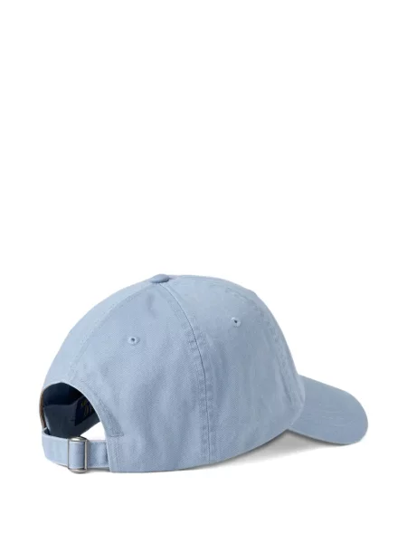Tricou polo Polo Ralph Lauren cu glugă cu blană cu broderie roșu