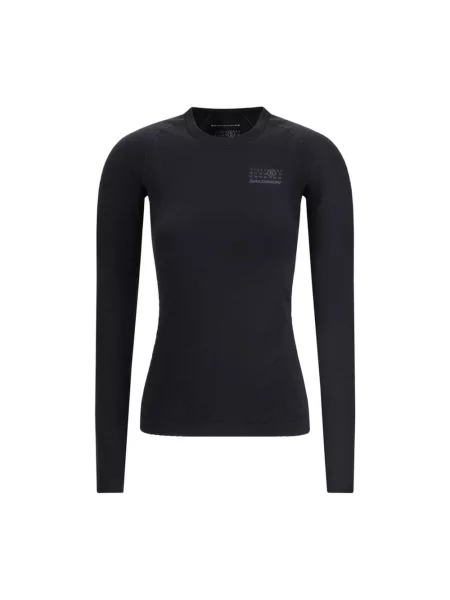 Top Mm6 Maison Margiela termoaktywny czarny