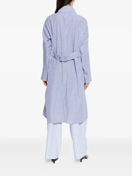Ριγέ παλτό Rag & Bone μπλε