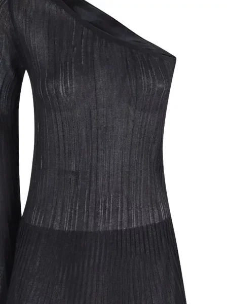 Rochie mini Federica Tosi cu un umăr gol negru