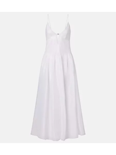 Maxi rochie maxi Tory Burch de in de costum alb