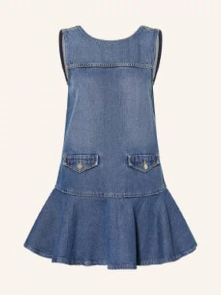 Ganni Sukienka Jeansowa blau niebieska