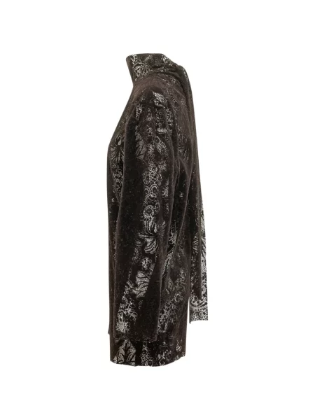Rochie mini Msgm cu funde cu model floral din dantelă maro