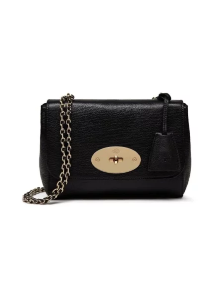 Torebka skórzana Mulberry czarna