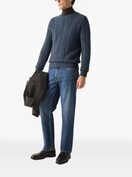 Pulover Zegna din cașmir albastru
