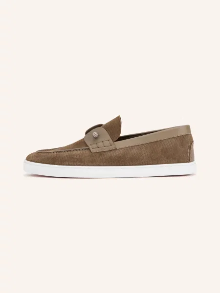 Christian Louboutin Mokasíny Chambeliboat hnědá