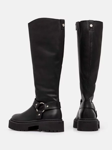 Утепленные сапоги Steve Madden черные