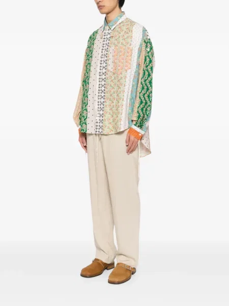 Gėlėta raštuota marškiniai Midorikawa