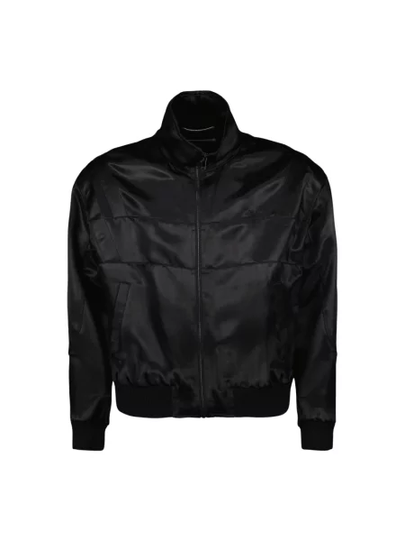 Kurtka bomber Saint Laurent wełniany typu teddy czarny