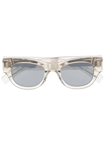 Ochelari de soare pătrați Saint Laurent Eyewear transparente gri