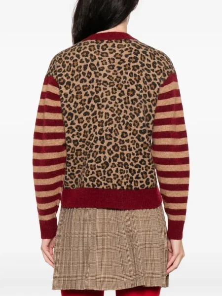 Cardigan Mc2 Saint Barth cu dungi maro