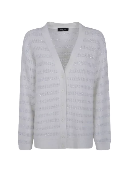 Cardigan Fabiana Filippi cu paiete alb