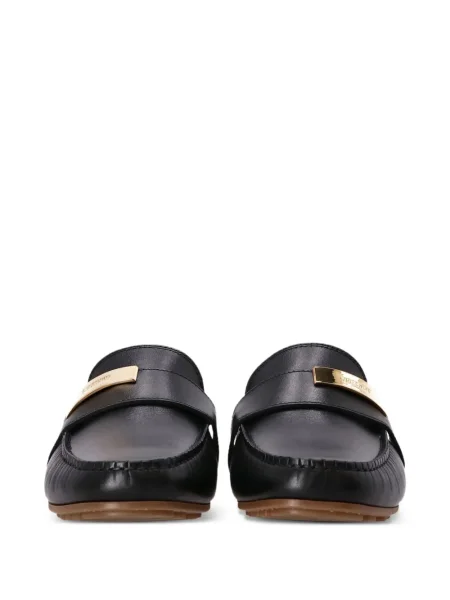 Pantofi loafer Moschino din piele negru