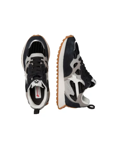Sneakersy W6yz zamszowe czarne