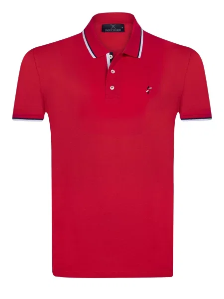 Jacey Quinn Tričko červená / černá bílá