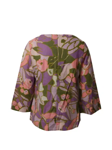 Bluză Zimmermann cu model floral cu imagine violet