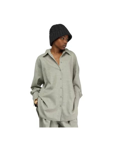 Koszula Semicouture wełniana szara