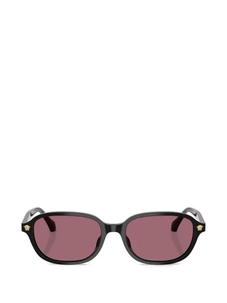 Ochelari de soare dreptunghiulari Versace Eyewear negru