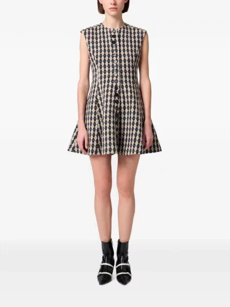 Rochie Msgm cu model argyle negru