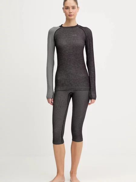 Sada funkčního spodního prádla legíny a tričko s dlouhým rukávem Viking Mounti šedá