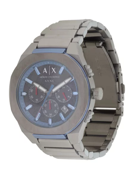 ARMANI EXCHANGE Ceas analogic albastru / gri bazalt / roșu negru