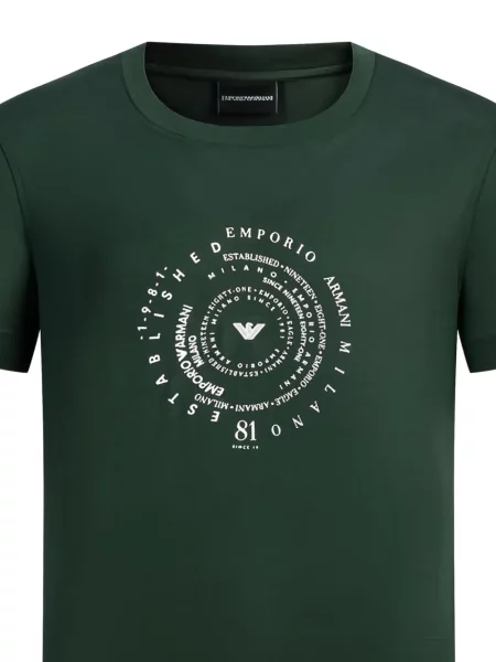 Μπλούζα Emporio Armani με σχέδιο πράσινο