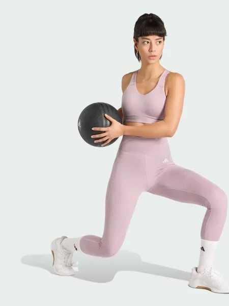 Леггинсы Adidas фиолетовые