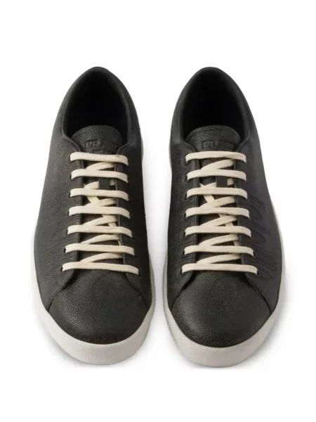 Sneakerși Prada cu șireturi din dantelă negru