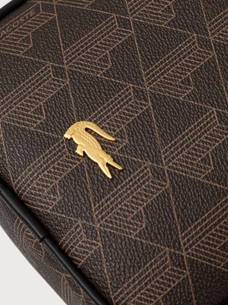 Кожаная сумка Lacoste