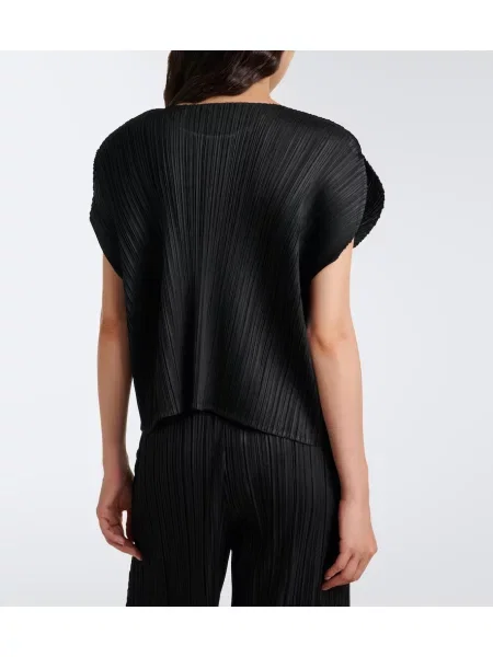 Top Pleats Please Issey Miyake negru