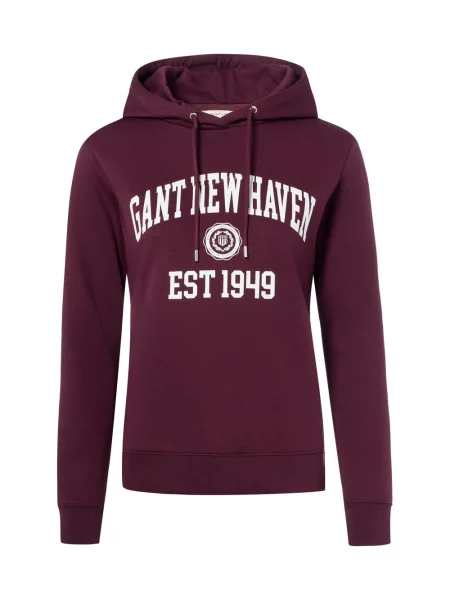Gant Bluza z kapturem dla kobiet Kobiety S brązowy
