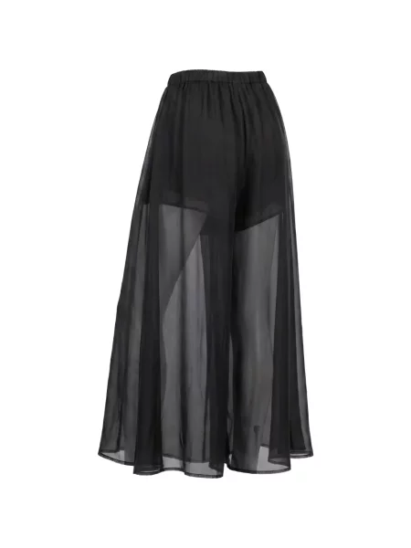 Pantaloni palazzo Masnada negru