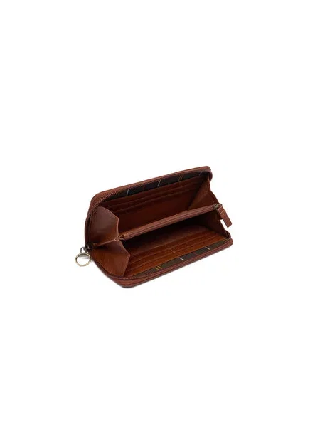 Peňaženka Barbour Daphne Tartan Purse hnedá