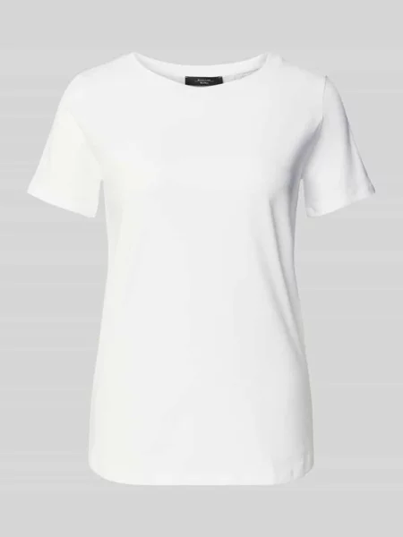 T-shirt o kroju slim fit z mieszanki bawełny model MULTIB' Weekend Max Mara biała