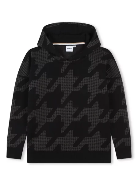 Bluza z kapturem dziecięca Bosswear czarna