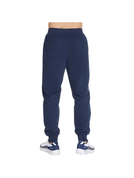 Pletené jogger nohavice Skechers modrá