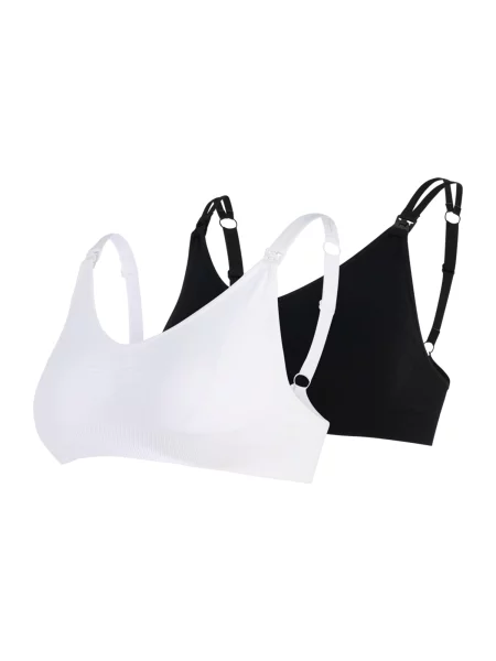 Lindex Maternity Sutiene alăptare negru alb