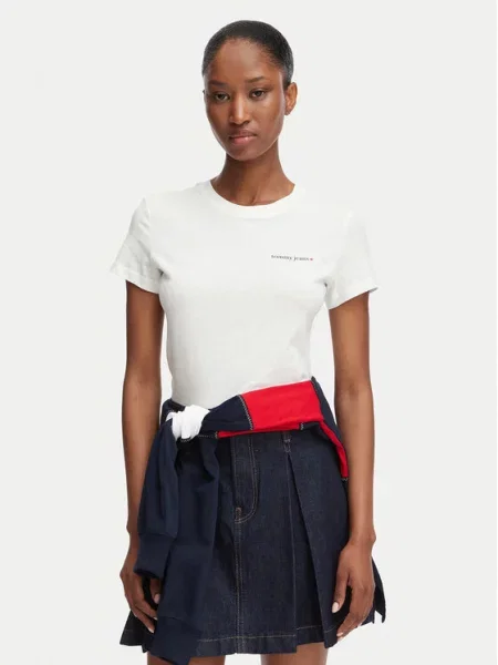 Tommy Jeans T-shirt Ess Logo bijela