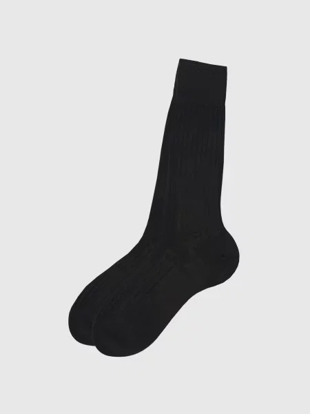 Носки Stefano Ricci в рубчик серые