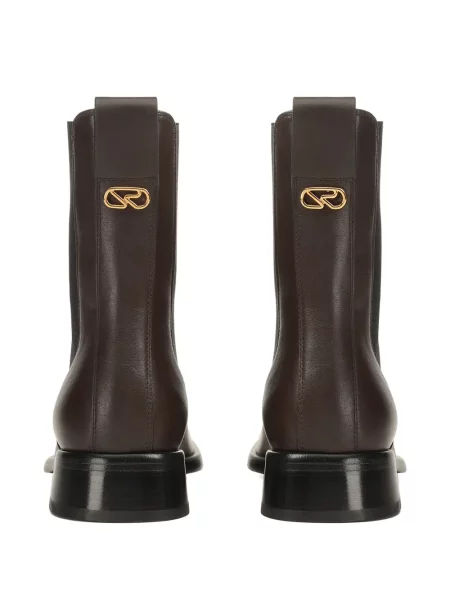 Botine chelsea Sergio Rossi din piele maro