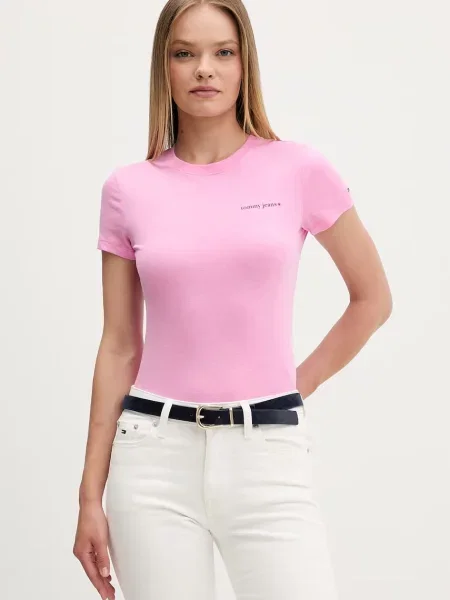 Tommy Jeans tričko dámske ružová